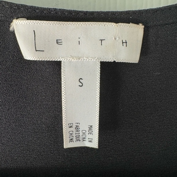 LEITH Little Black Racerback Shift Dress Classic Contemporary Size Medium - Picture 3 of 6